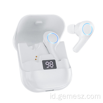 Bluetooth 5.0 Earbud Nirkabel dengan Casing Pengisian Nirkabel